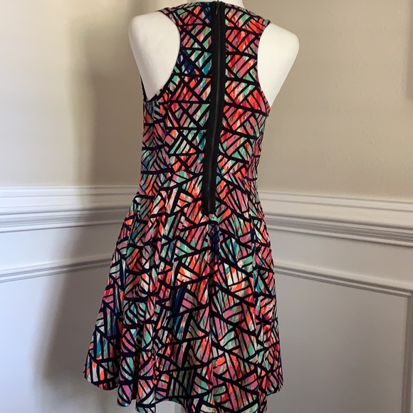 BeBop Fit and Flare Racerback Multi-Colored Dress - Picture 5 of 7